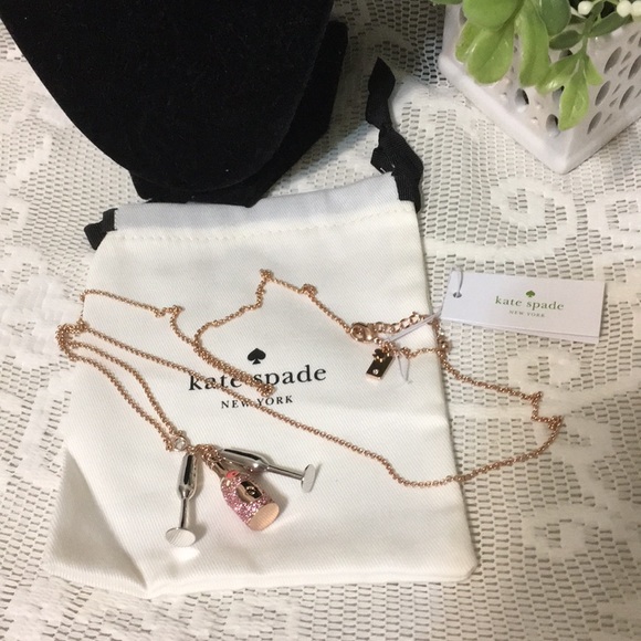 Kate Spade Make Magic Champagne Cluster Necklace - Picture 5 of 8